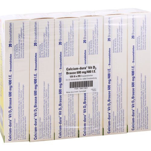 CALCIUM DURA Vit D3 Brause 600 mg/400 I.E.