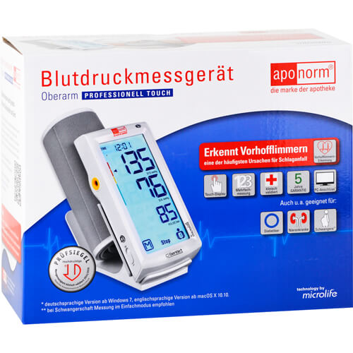 APONORM Blutdruckmessgerät Prof.Touch Oberarm
