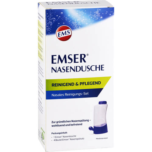 EMSER Nasendusche mit 4 Btl.Nasenspülsalz