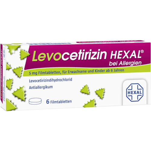 LEVOCETIRIZIN HEXAL bei Allergien 5 mg Filmtabl.