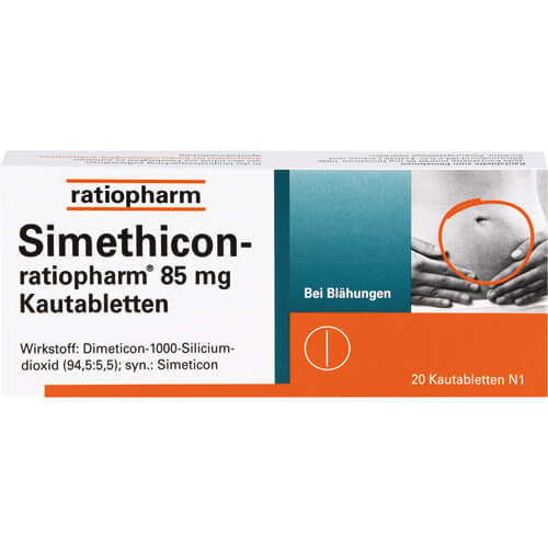 SIMETHICON-ratiopharm 85 mg Kautabletten