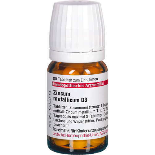 ZINCUM METALLICUM D 3 Tabletten