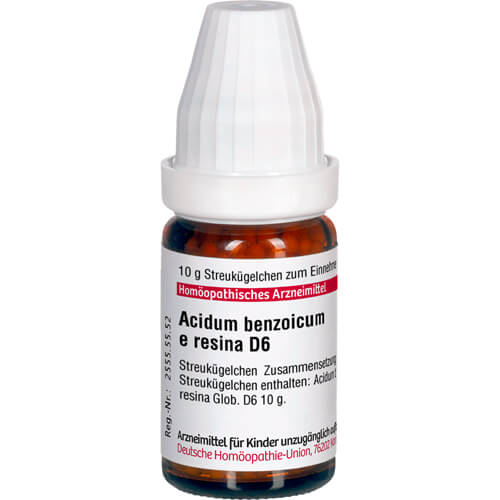 ACIDUM BENZOICUM E Resina D 6 Globuli