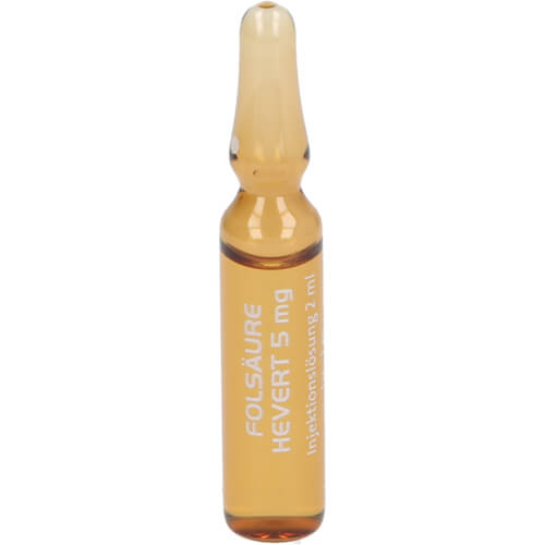 FOLSÄURE HEVERT 5 mg Ampullen