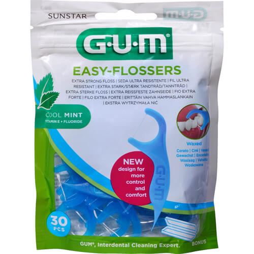 GUM EASY-FLOSSERS Zahnseidesti.gew.mint+Reise-Et.