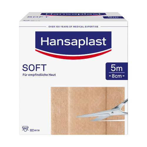 HANSAPLAST Soft Pflaster 8 cmx5 m Rolle