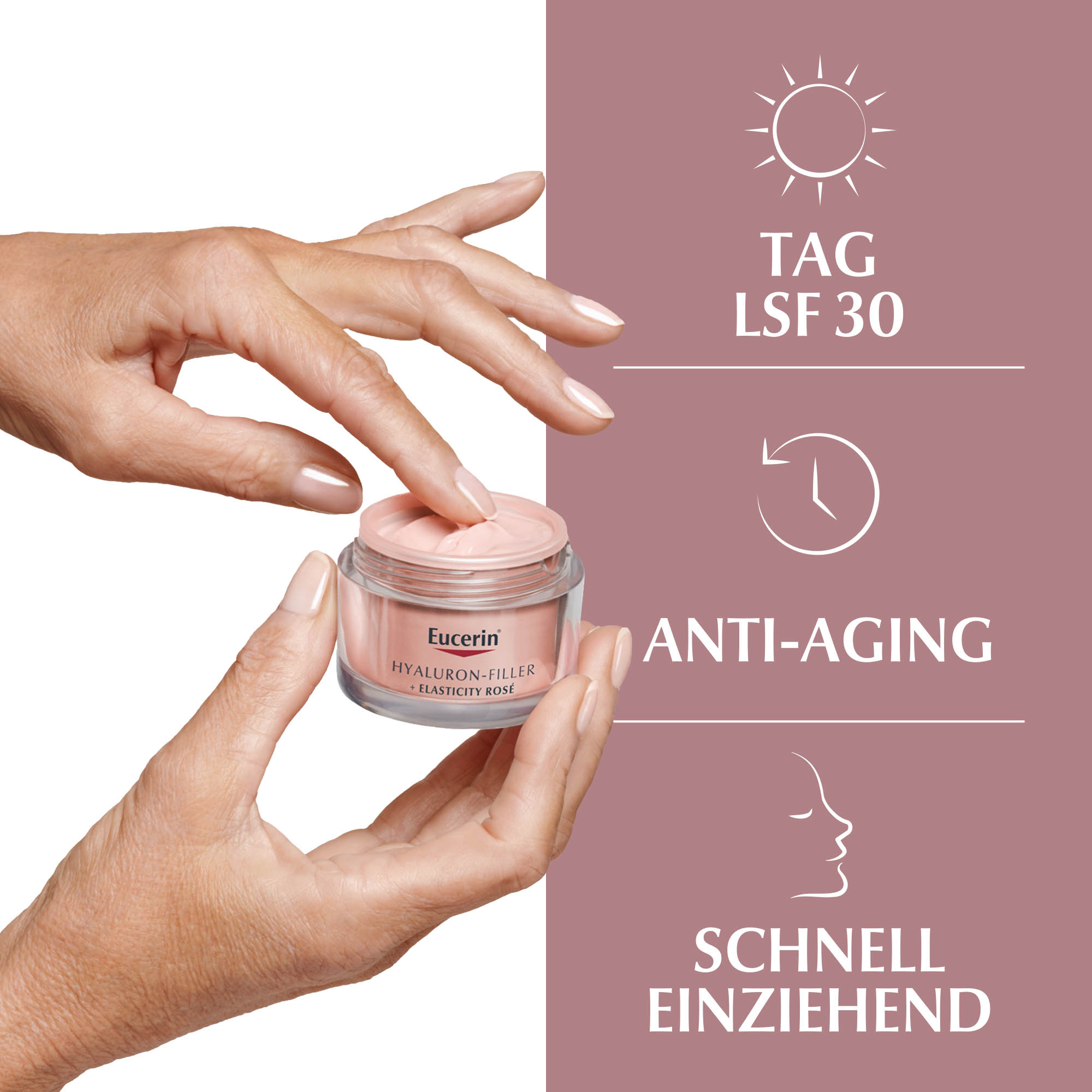 EUCERIN Anti-Age Hyaluron-Filler+Elast.Rose LSF 30