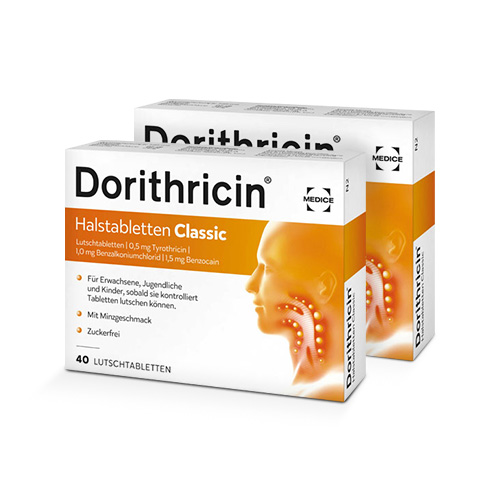 DORITHRICIN Halstabletten Classic Doppelpackung (2x40 St)