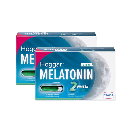 HOGGAR Melatonin DUO Einschlaf-Kapseln Doppelpackung (2x30 St)