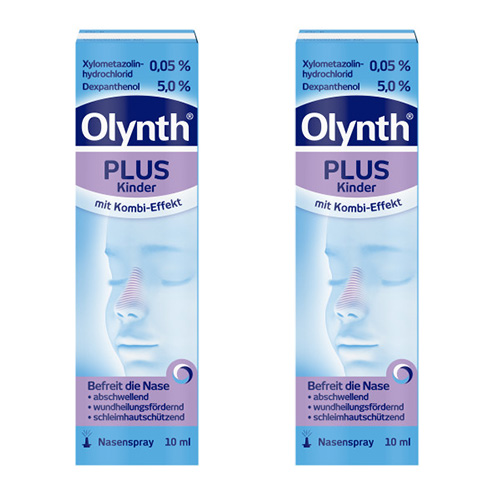 OLYNTH Plus 0,05%/5% für Kinder Nasenspray o.K. Doppelpackung (2x 10ml)