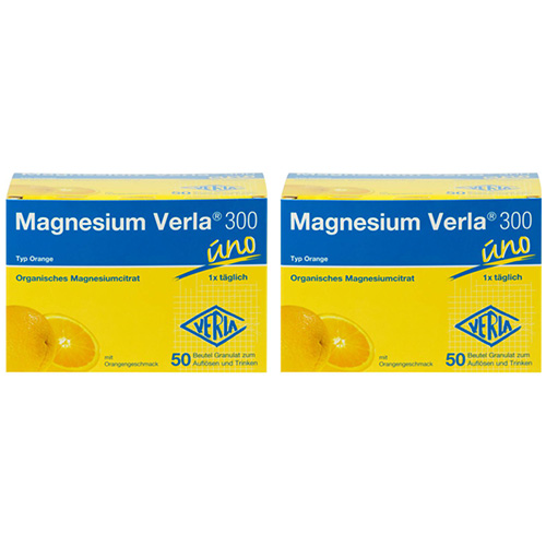 MAGNESIUM VERLA 300 Orange Granulat Doppelpackung (2x 50St)