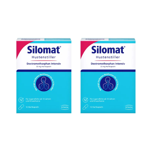 SILOMAT Hustenstiller Dextromethorphan Intensiv Set (2x 12St)