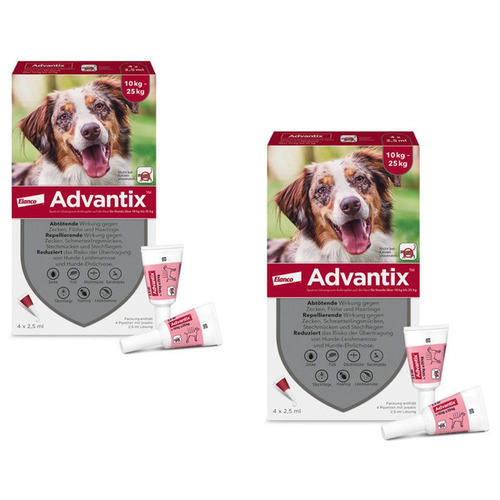 ADVANTIX Spot-on für den Hund 10-25kg  (2x4 St)