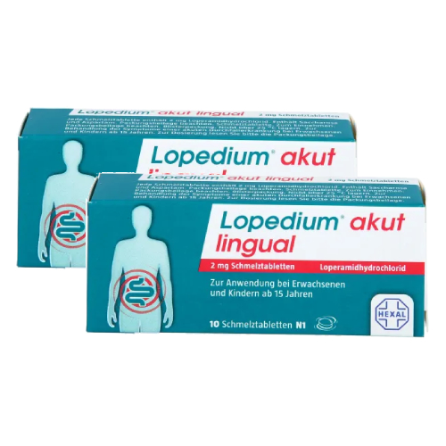 LOPEDIUM akut lingual 2 mg Schmelztabletten Set (2x10St)