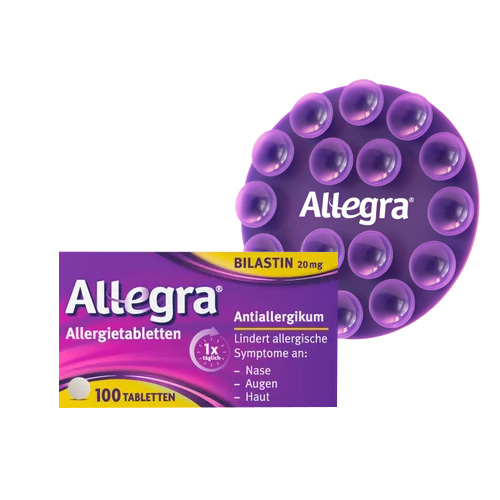 ALLEGRA Allergietabletten 20 mg Tabletten + Allegra Handyhalter