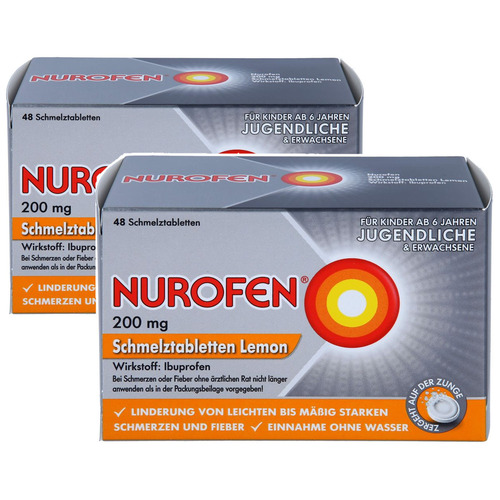 NUROFEN 200 mg Schmelztabletten Lemon Doppelpackung