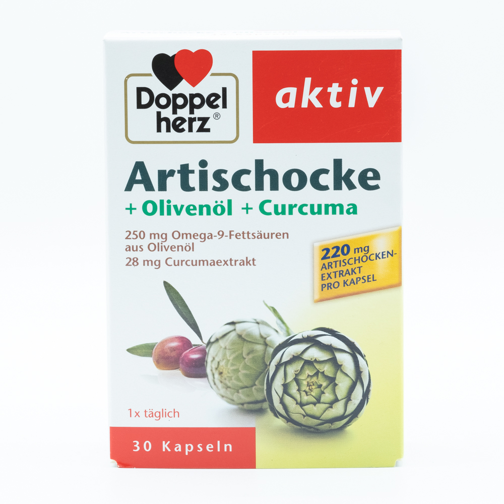 DOPPELHERZ Artischocke Curcuma+Olivenöl Kapseln