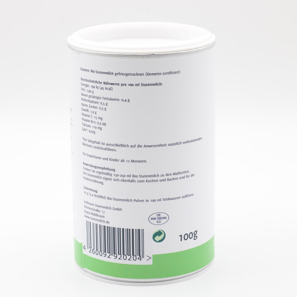 EQUILAC gefriergetrocknete Stutenmilch Pulver