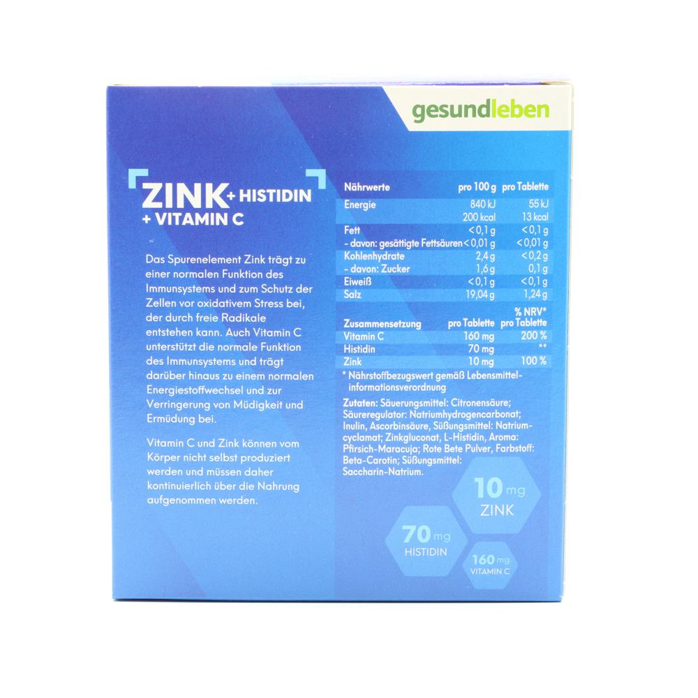 GESUND LEBEN Zink+Histidin+Vit.C Brausetabletten
