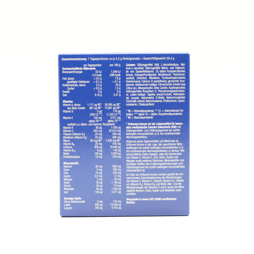 ORTHOMOL Immun Direktgranulat Orange