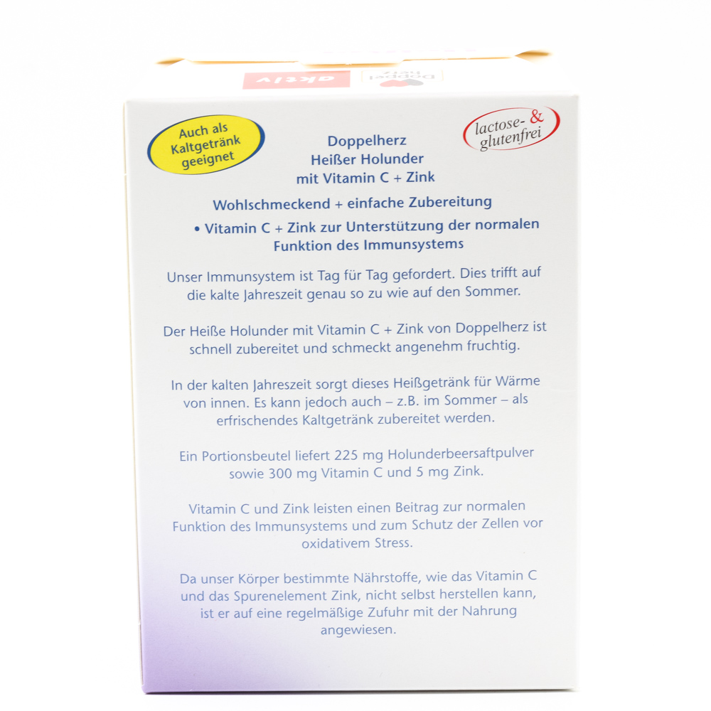 DOPPELHERZ heißer Holunder m.Vit.C+Zink Granulat