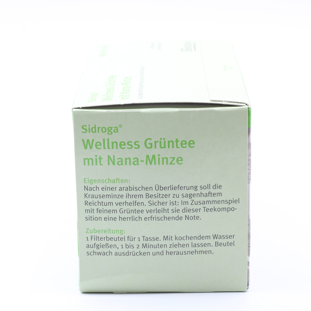 SIDROGA Wellness Grüntee m. Nana-Minze Filterb.