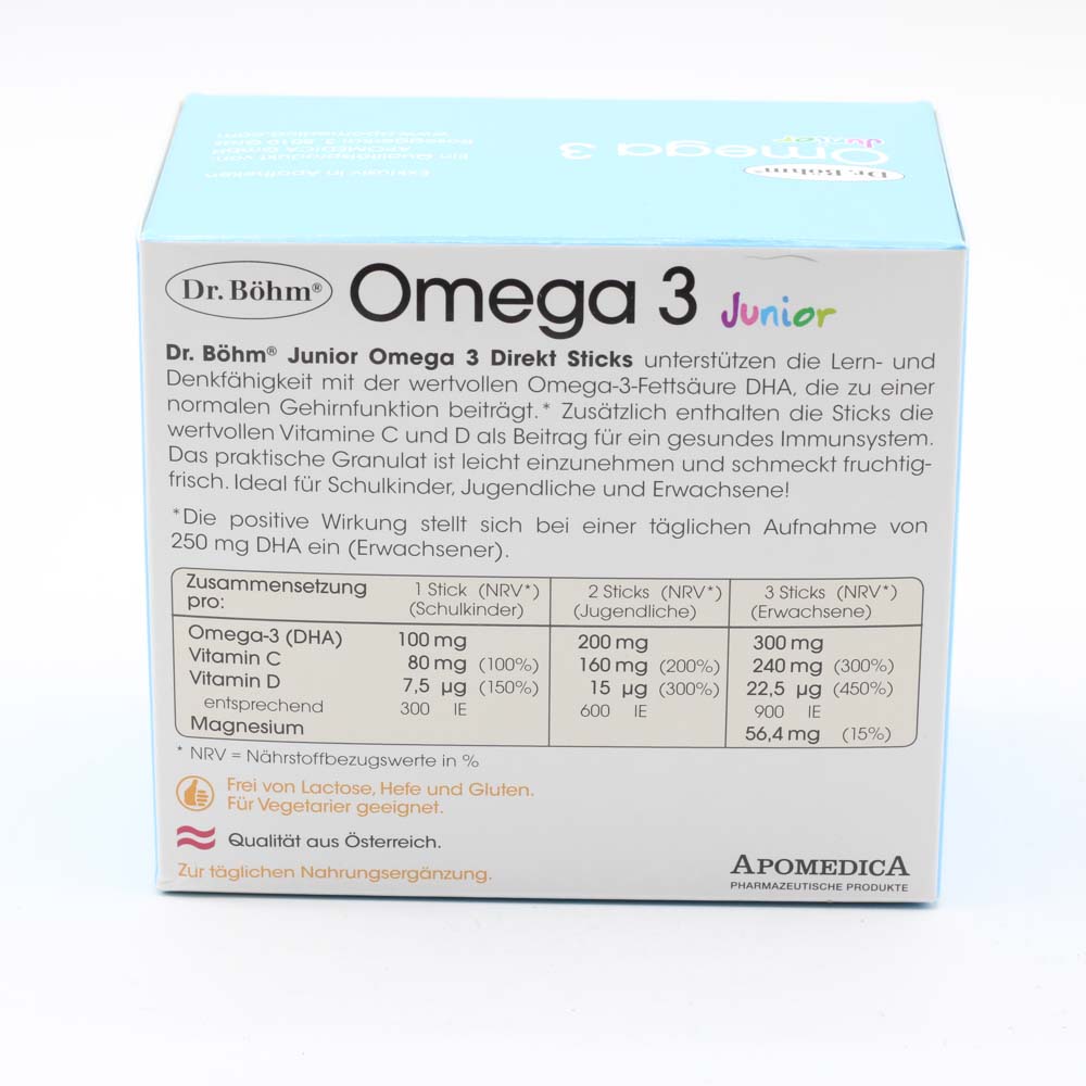 OMEGA-3 DIREKT Sticks Junior Beutel Dr.Böhm