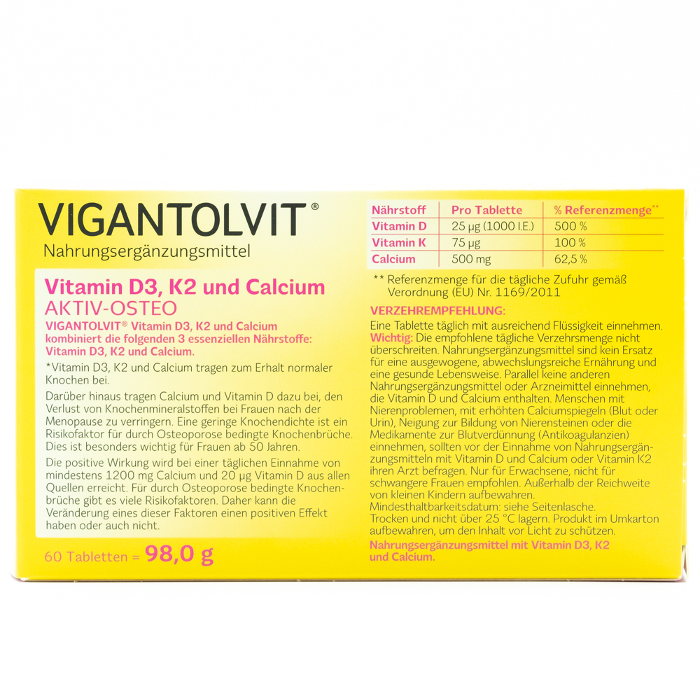 VIGANTOLVIT Vitamin D3 K2 Calcium Filmtabletten Set (2x 60St)