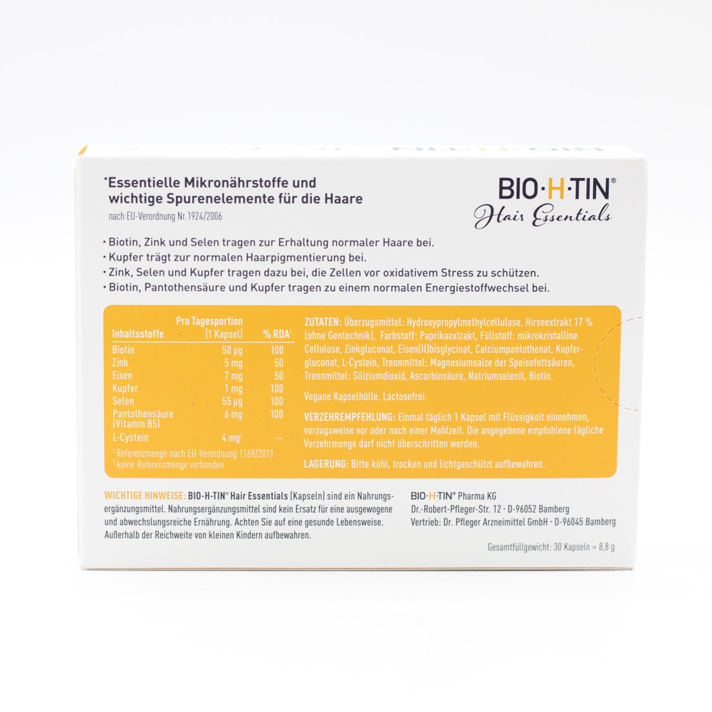 BIO-H-TIN Hair Essentials Mikronährstoff-Kapseln