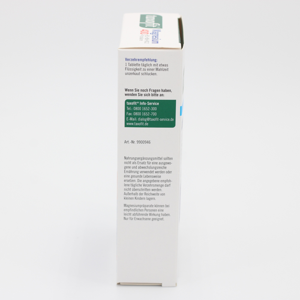 TAXOFIT Magnesium 400+B1+B6+B12+Folsäure Tabletten (2x45 St)