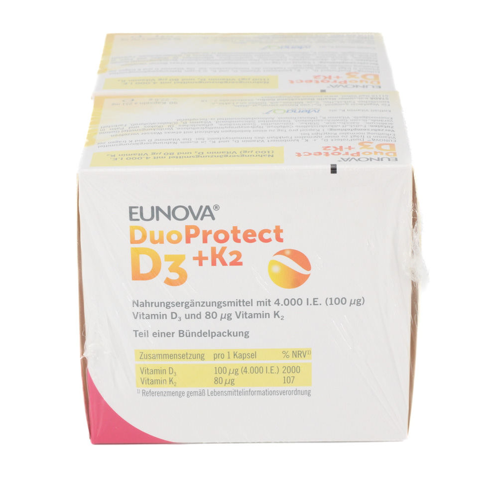 EUNOVA DuoProtect D3+K2 4000 I.E./80 μg Kaps.Kombi