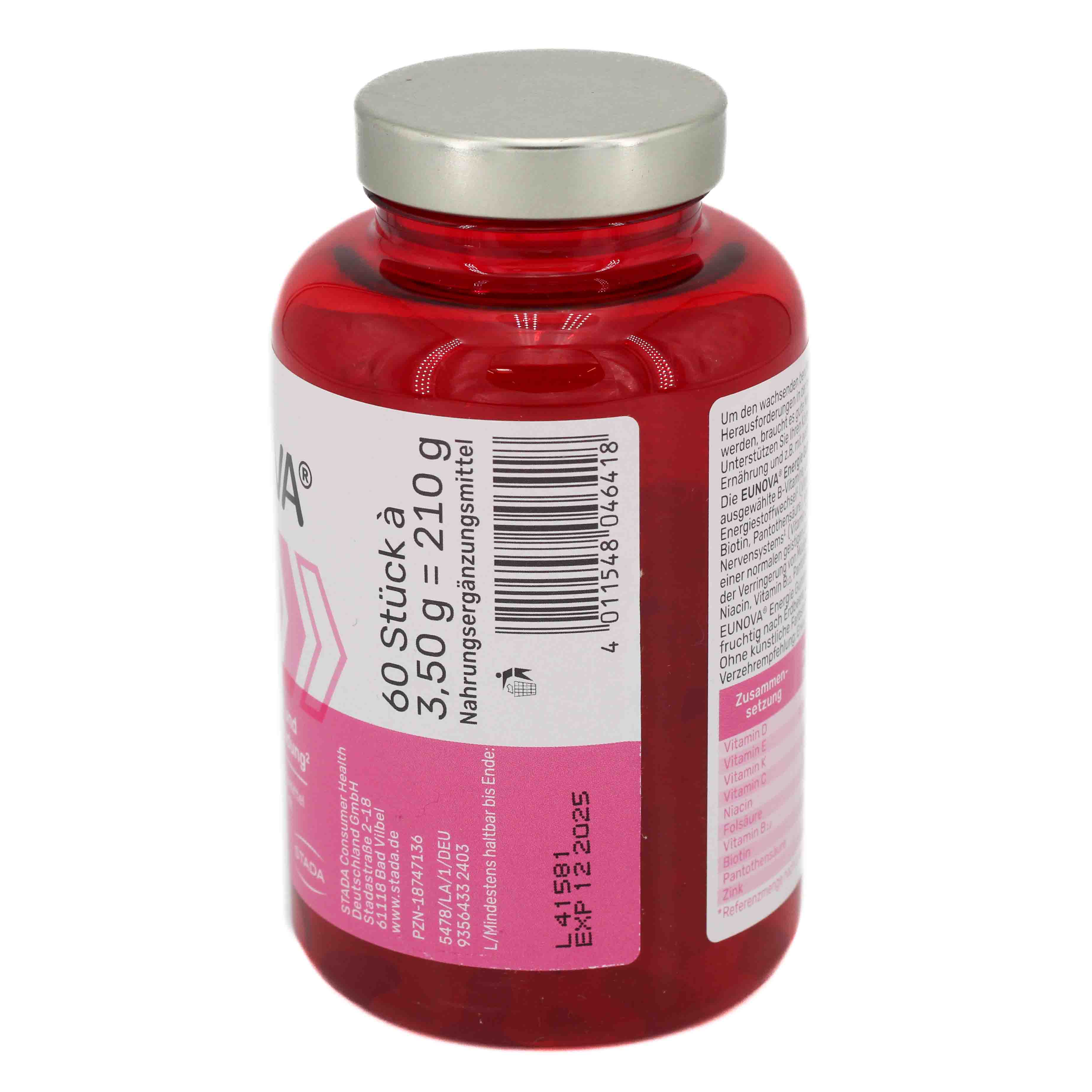 EUNOVA Energie Gummies Doppelpackung (2x60St)