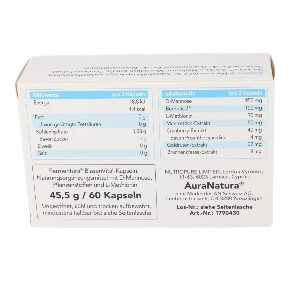 AURANATURA Fermentura BlasenVital Kapseln