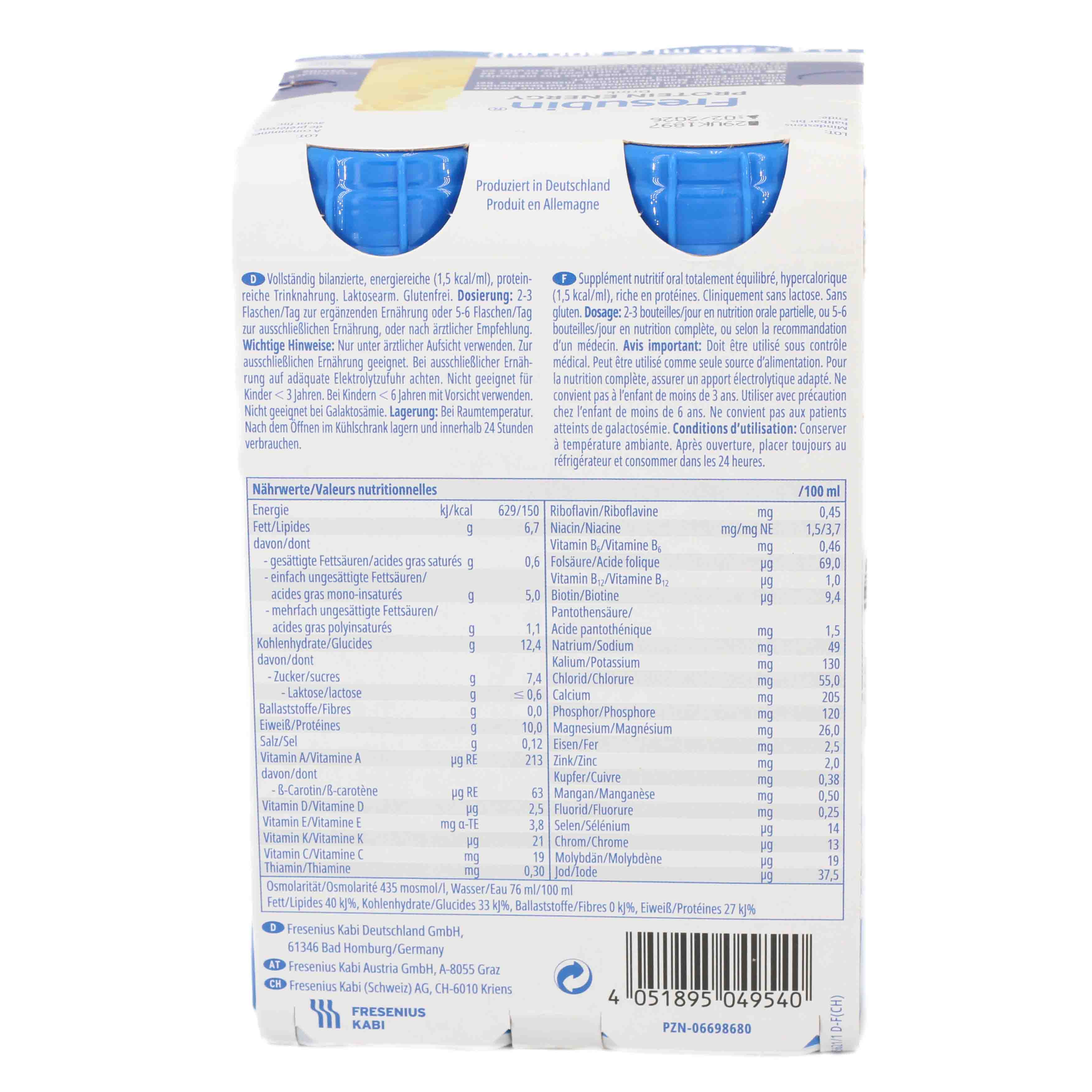 FRESUBIN PROTEIN Energy DRINK Vanille Trinkflasche Trinknahrung