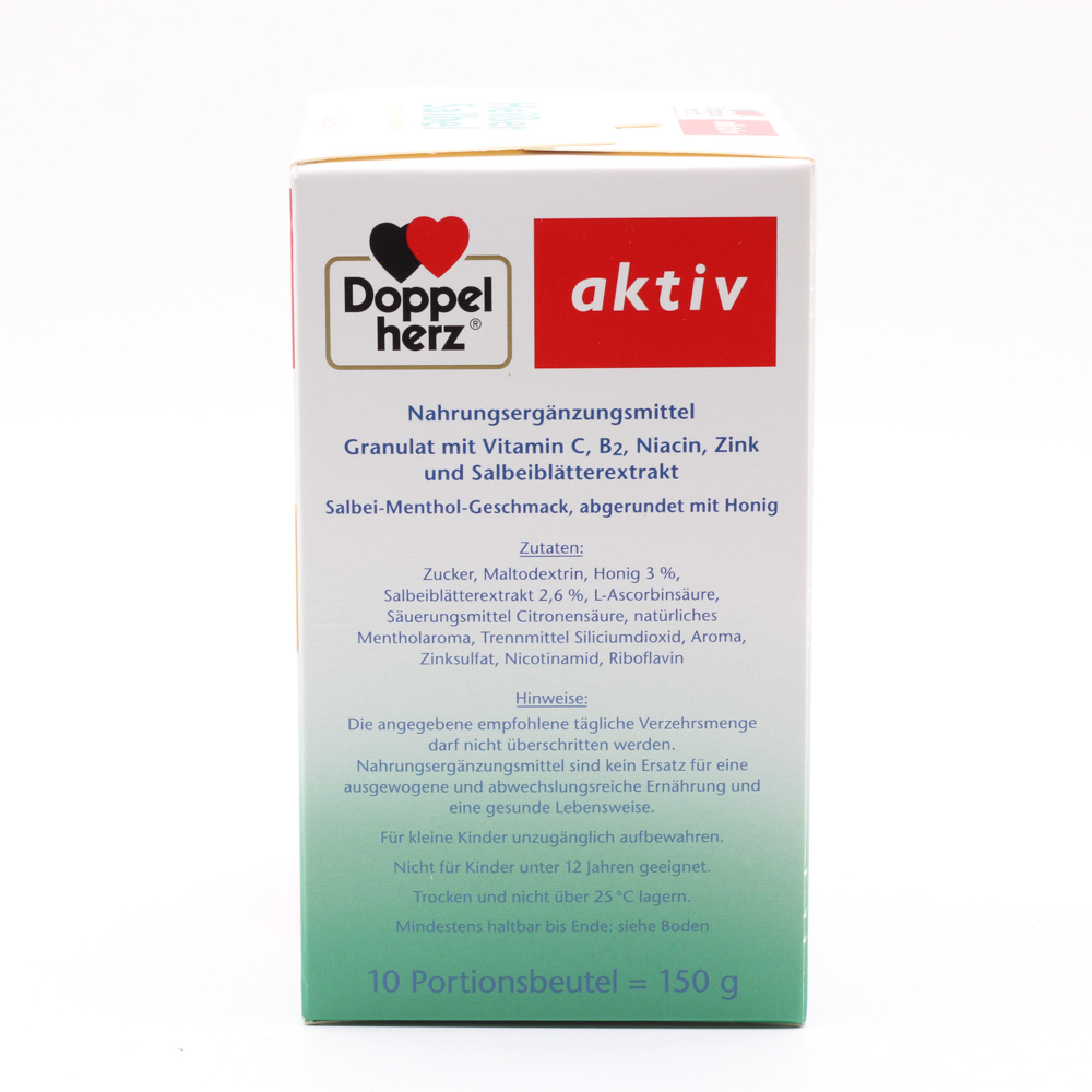 DOPPELHERZ heißer Salbei+Honig+Menthol Granulat