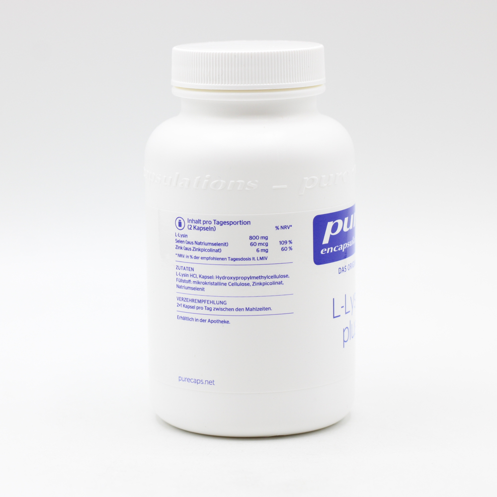 PURE ENCAPSULATIONS L-Lysin plus Kapseln