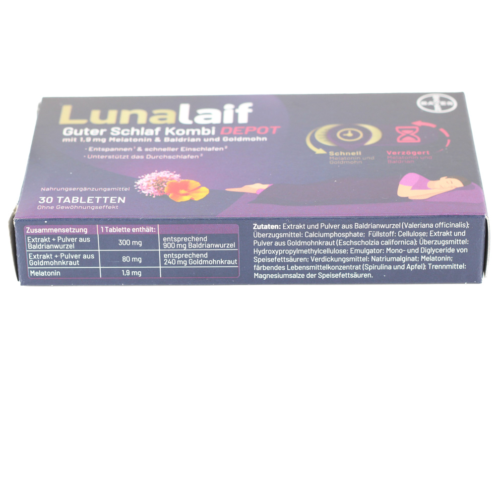 LUNALAIF Guter Schlaf Kombi Depot Tabletten Set (2x 30St)