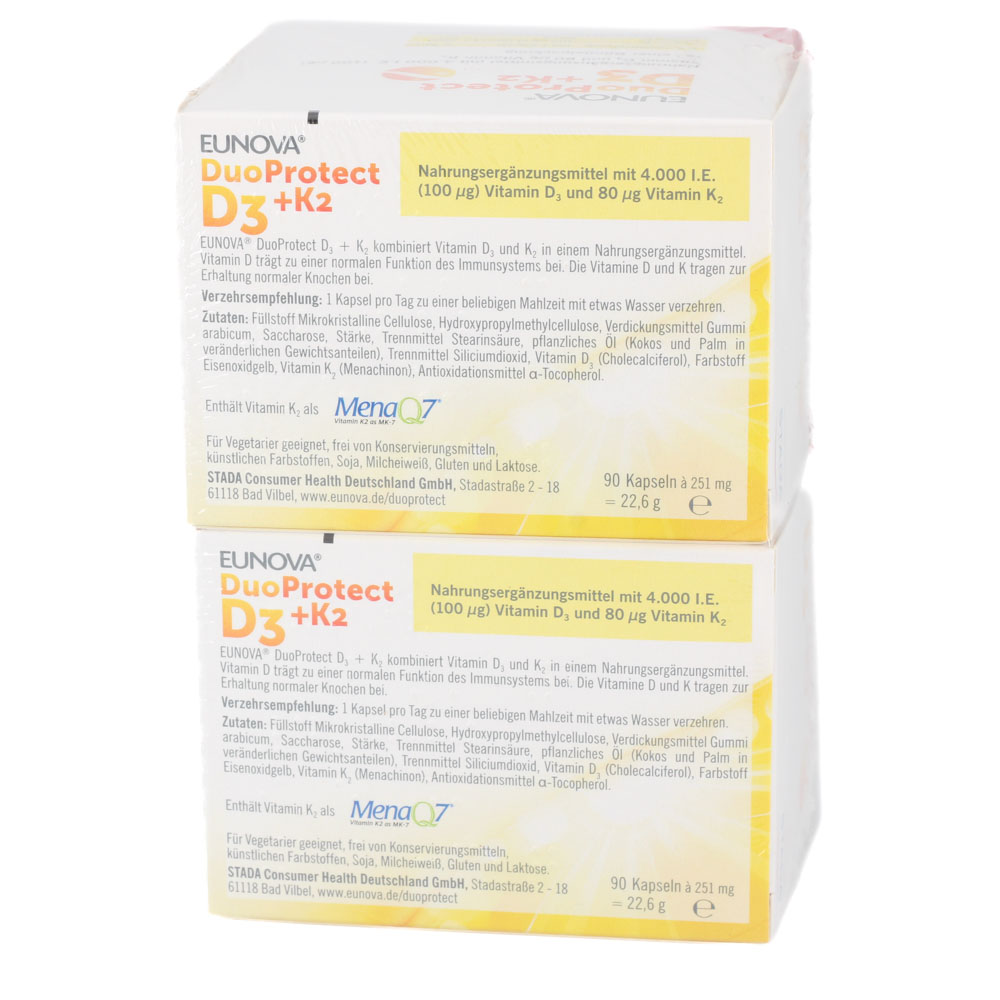 EUNOVA DuoProtect D3+K2 4000 I.E./80 μg Kaps.Kombi