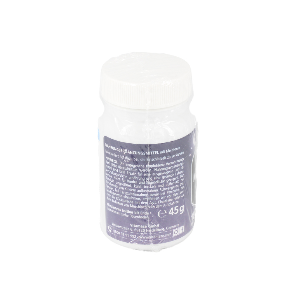 MELATONIN 1 mg hochdosiert vegan Tabletten