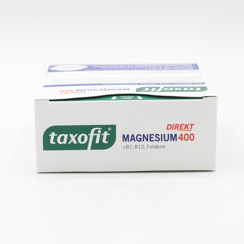 TAXOFIT Magnesium 400+B1+B6+B12+Folsäure 800 Gran. (3x20 St à 2g)