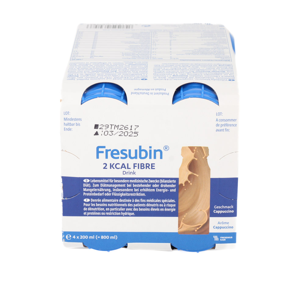 FRESUBIN 2 kcal Fibre DRINK Cappuccino Trinkflasche Trinknahrung