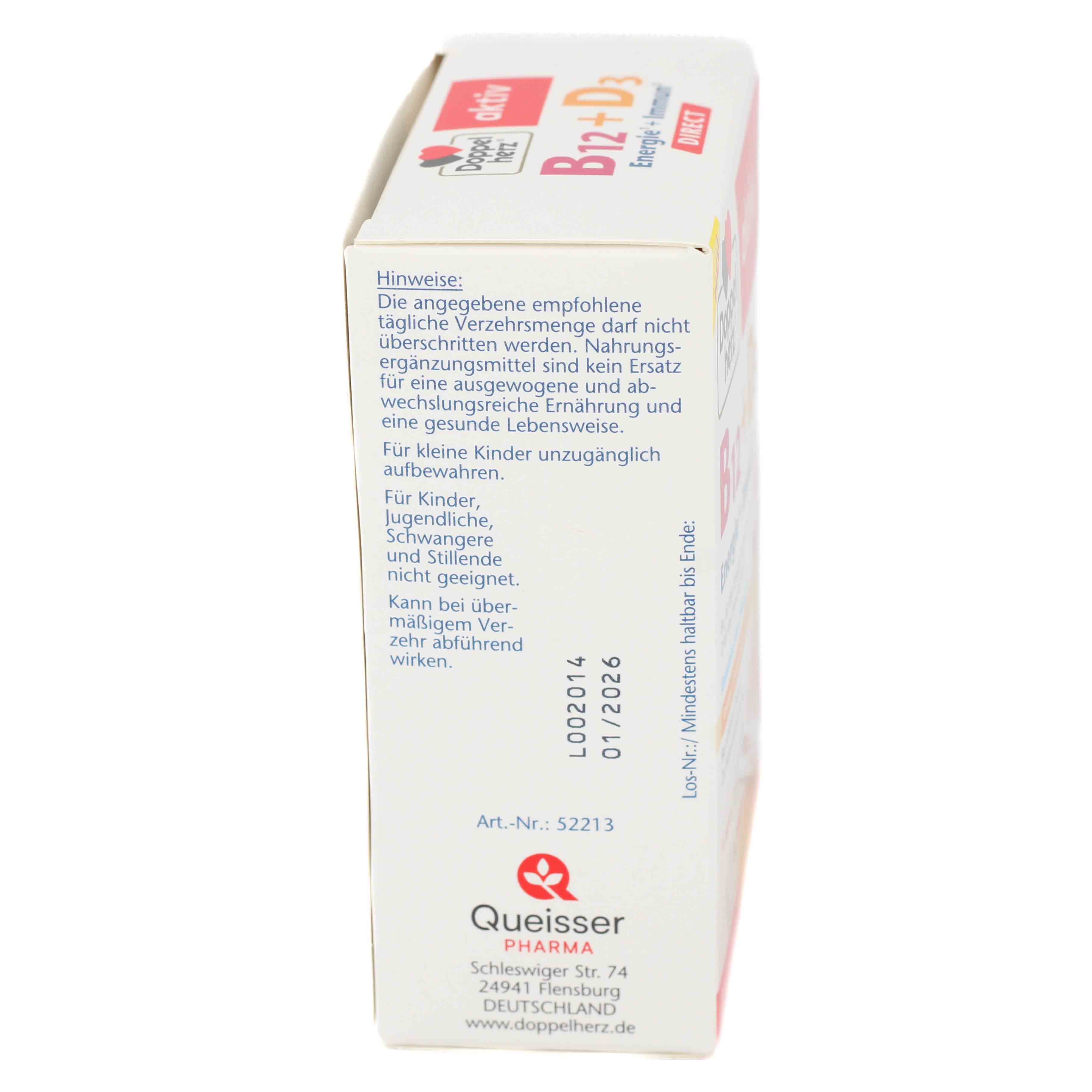 DOPPELHERZ B12+D3 DIRECT Pellets