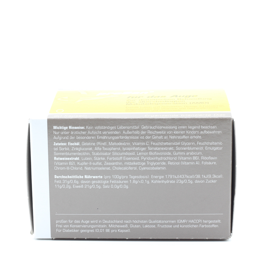 ORTHOMOLEKULARE Vitalstoffkomb.proSan f.Auge Kps.