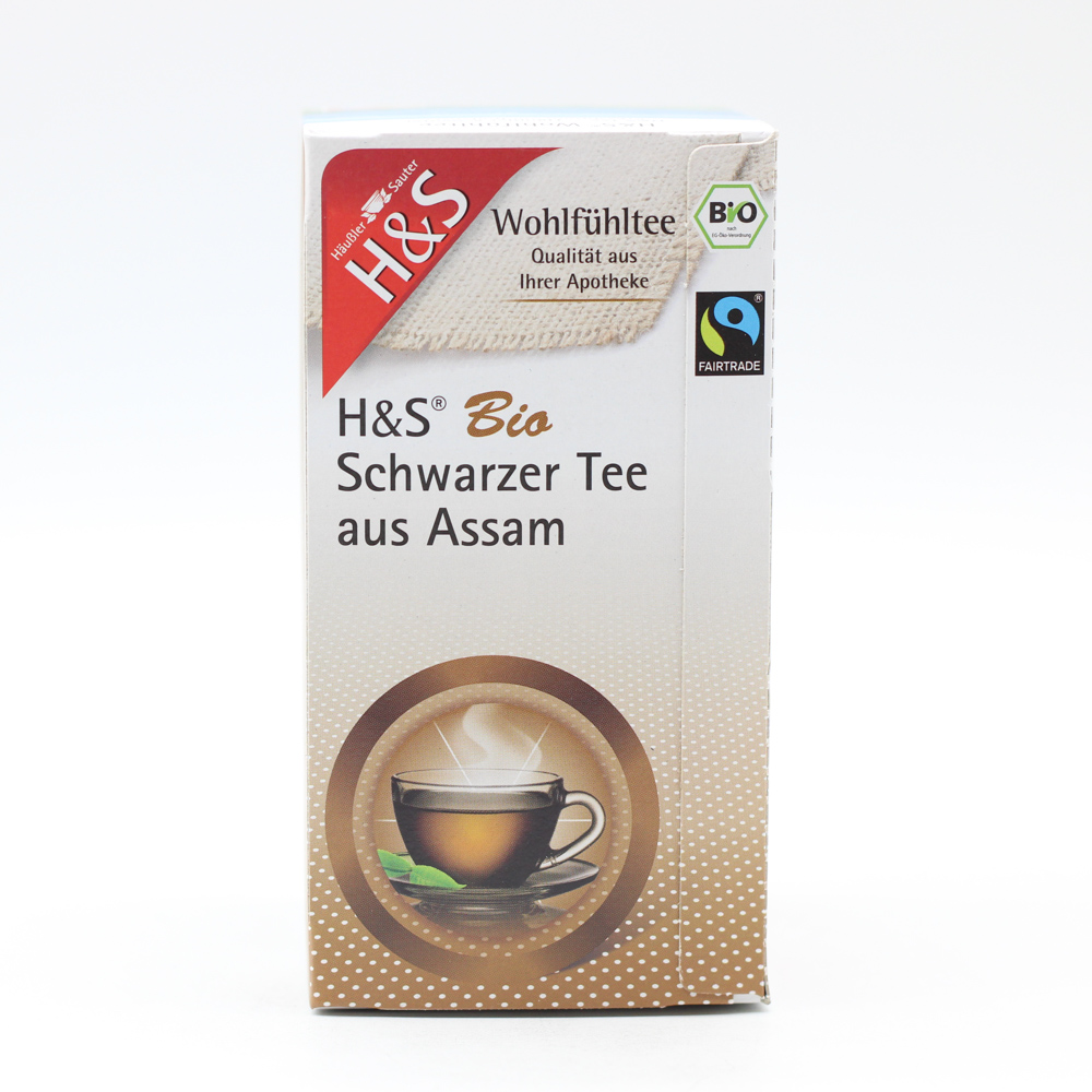 H&S Bio Schwarzer Tee aus Assam Filterbeutel