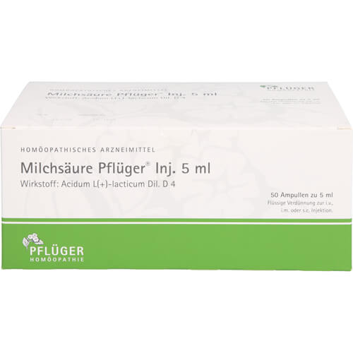 MILCHSÄURE Pflüger Injektionslösung 5 ml