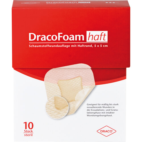 DRACOFOAM Haft Schaumstoff Wundaufl.5x5 cm