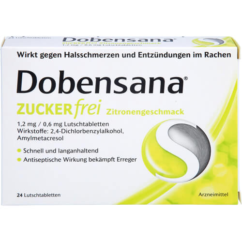 DOBENSANA zuckerfrei Zitronengesc.1,2mg/0,6mg Lut.