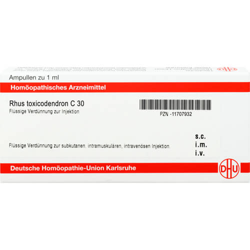 RHUS TOXICODENDRON C 30 Ampullen