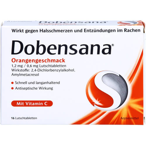 DOBENSANA Orangengeschmack 1,2mg/0,6mg Lutschtabl.