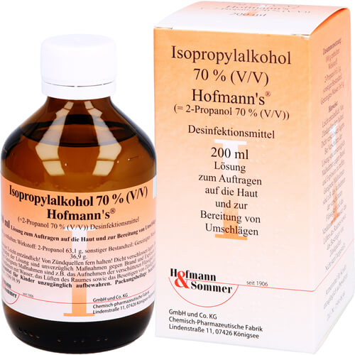 ISOPROPYLALKOHOL 70% V/V Hofmann's